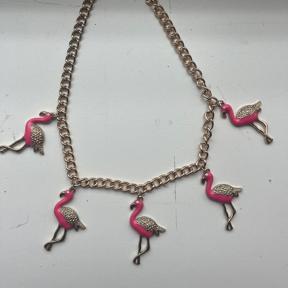 Pink flamingo necklace - Picture 1 of 1